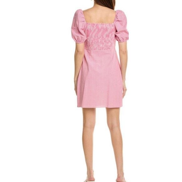 Flora Bea NYC Gionna Pink Gingham Dress nwt small - Picture 12 of 13